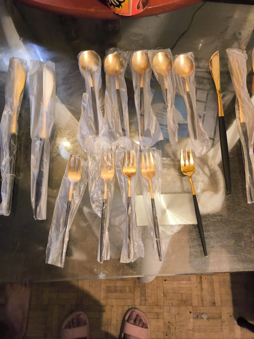 Gold and Black Cutlery Set - photo 2