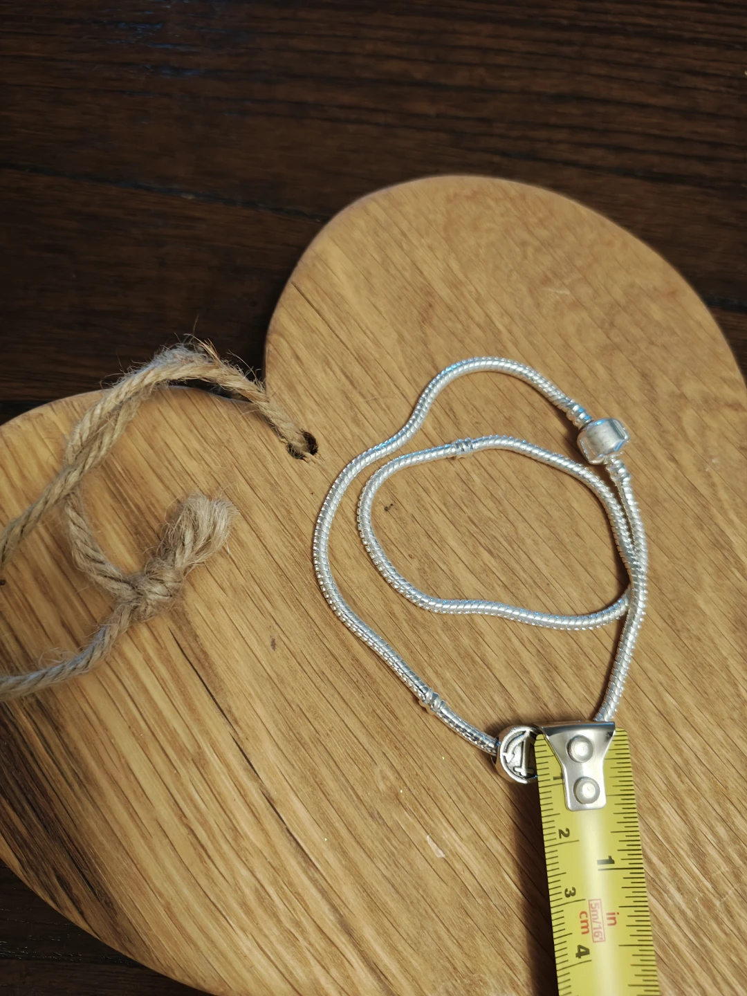 Silver- charm necklace with anchor bead - photo 4