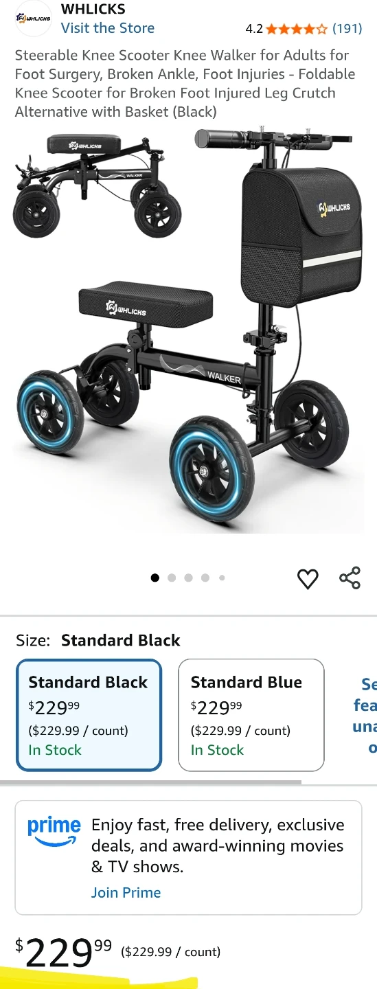 NEW- Steerable Knee Scooter - photo 4