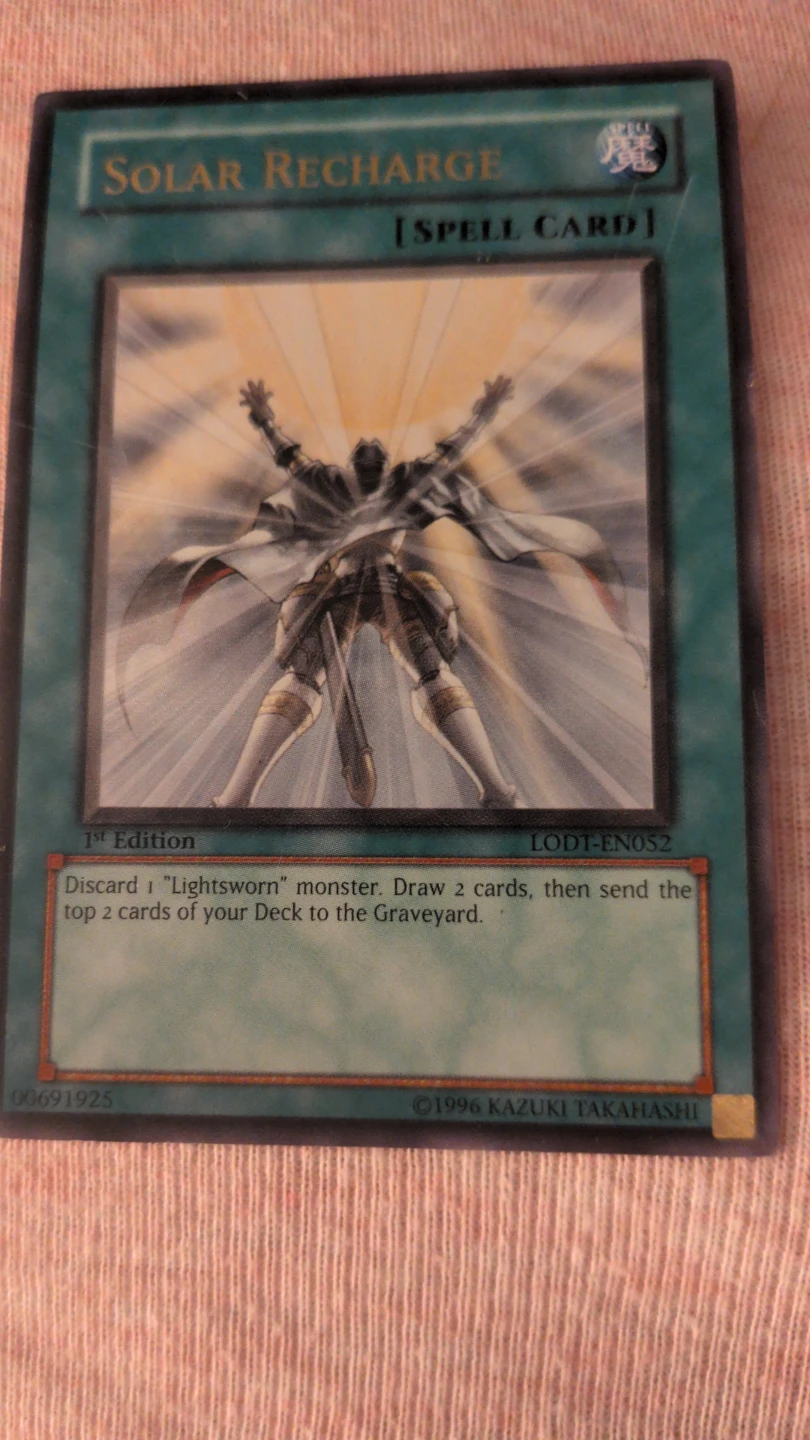 Yu-Gi-Oh! Solar Recharge 1st Edition Spell Card - photo 4