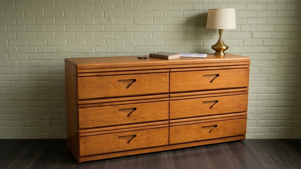 Six-Drawer Wooden Dresser