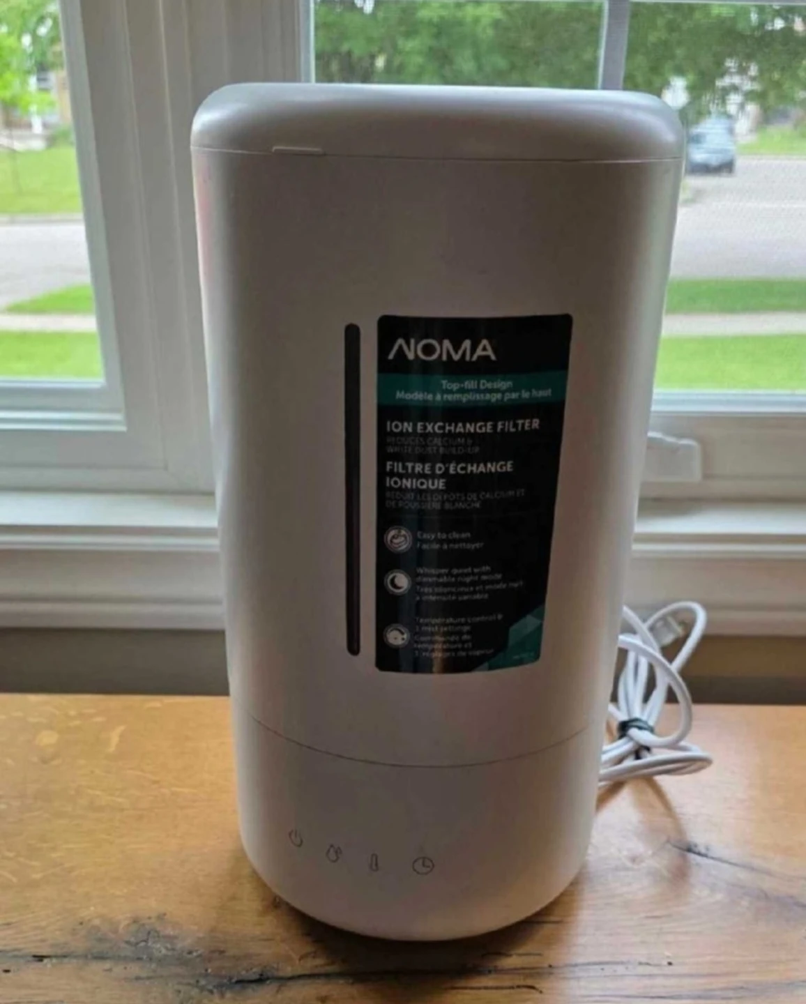 NOMA 3-Speed Top-Fill Ultrasonic Cool Mist Air Humidifier - photo 2
