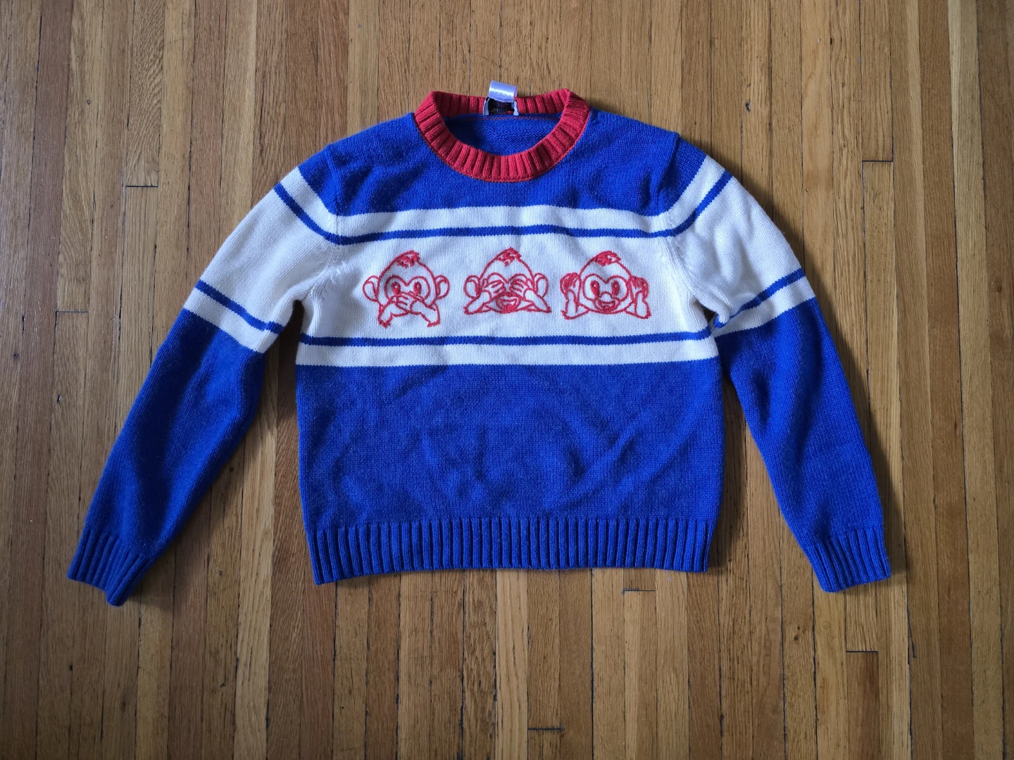 Three Monkeys Graphic Sweater
