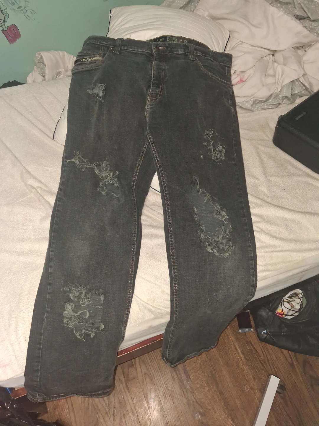 Urban Star Distressed Black Jeans - photo 2