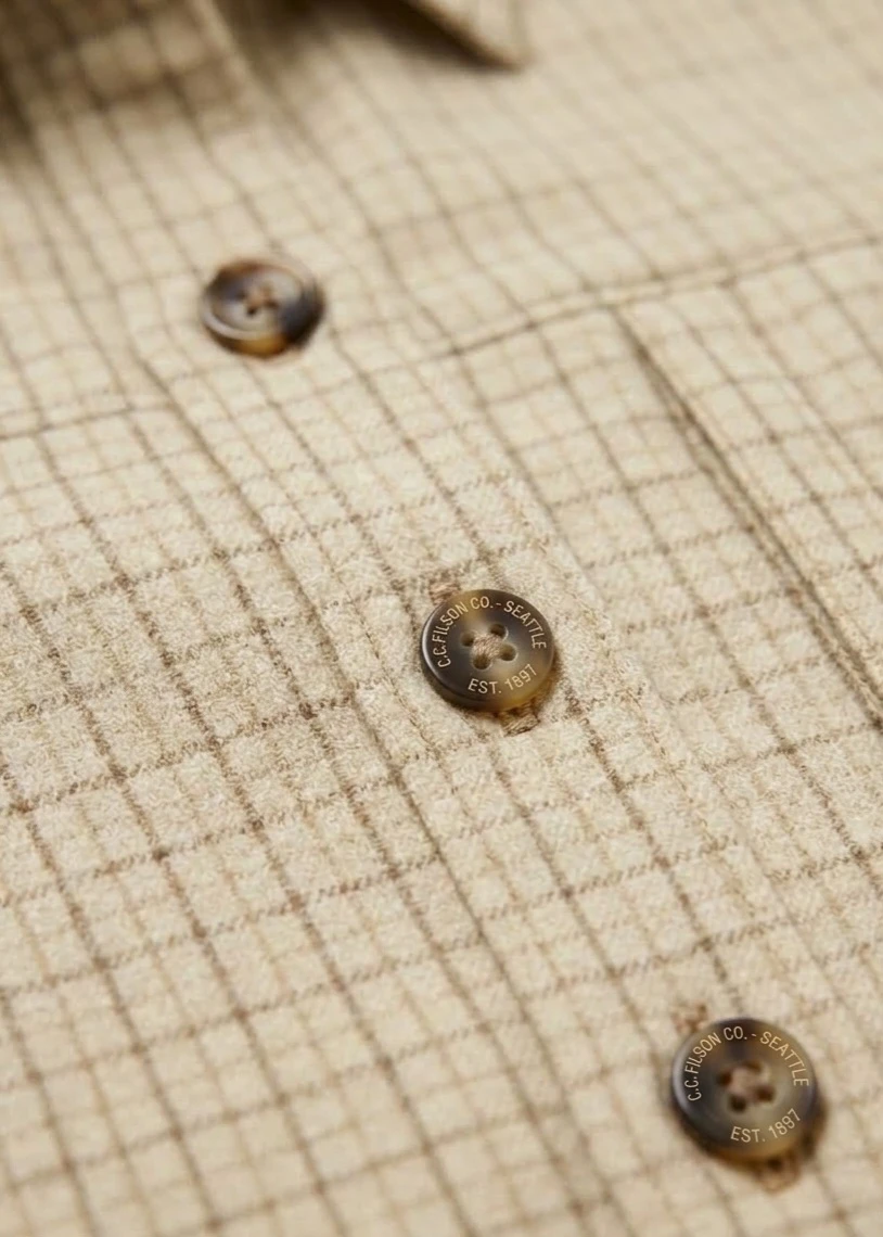 (New) Filson Plaid Wool Button-Down Shirt - photo 3