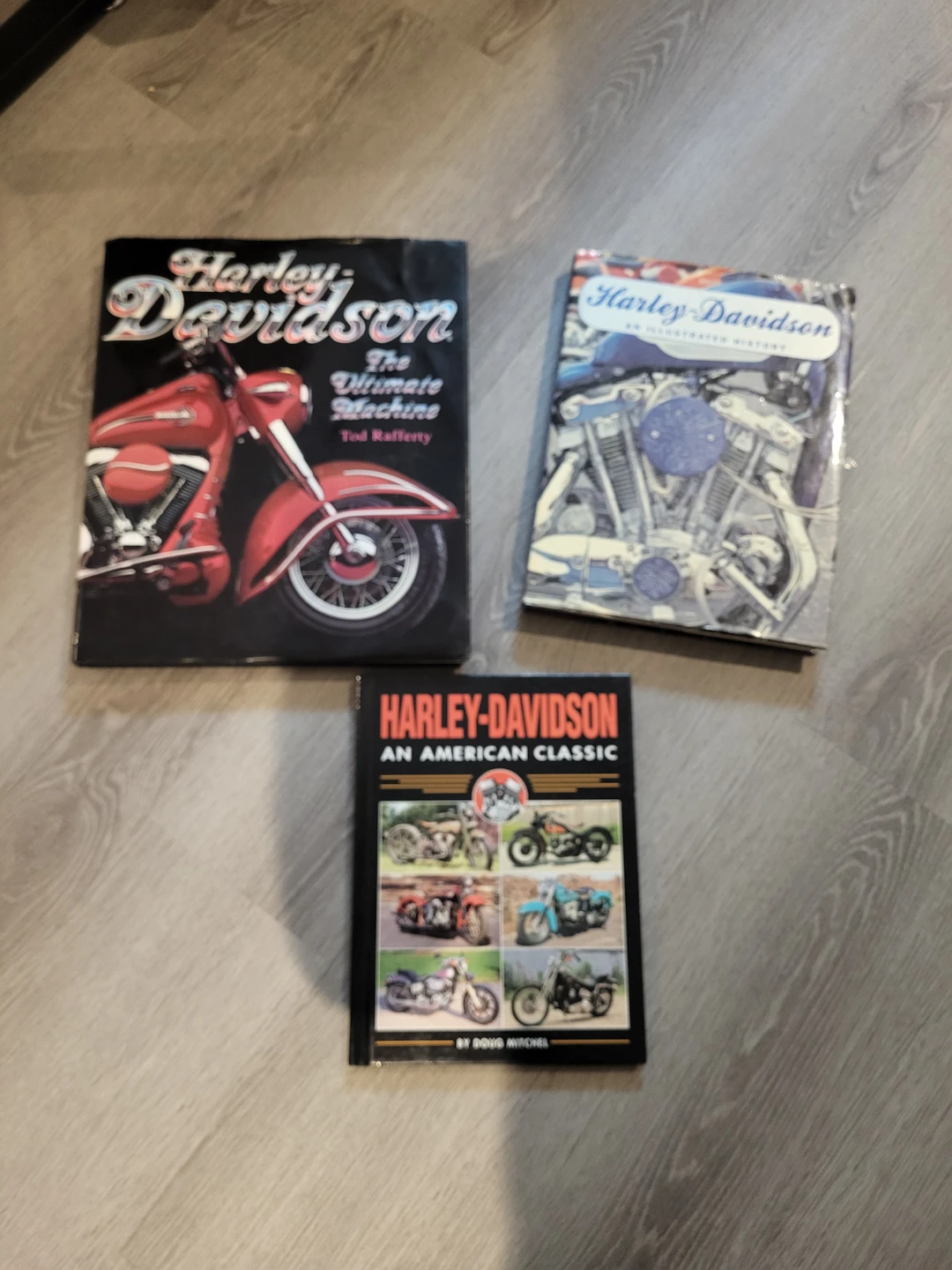 3 Large Harley-Davidson Hardcover Books