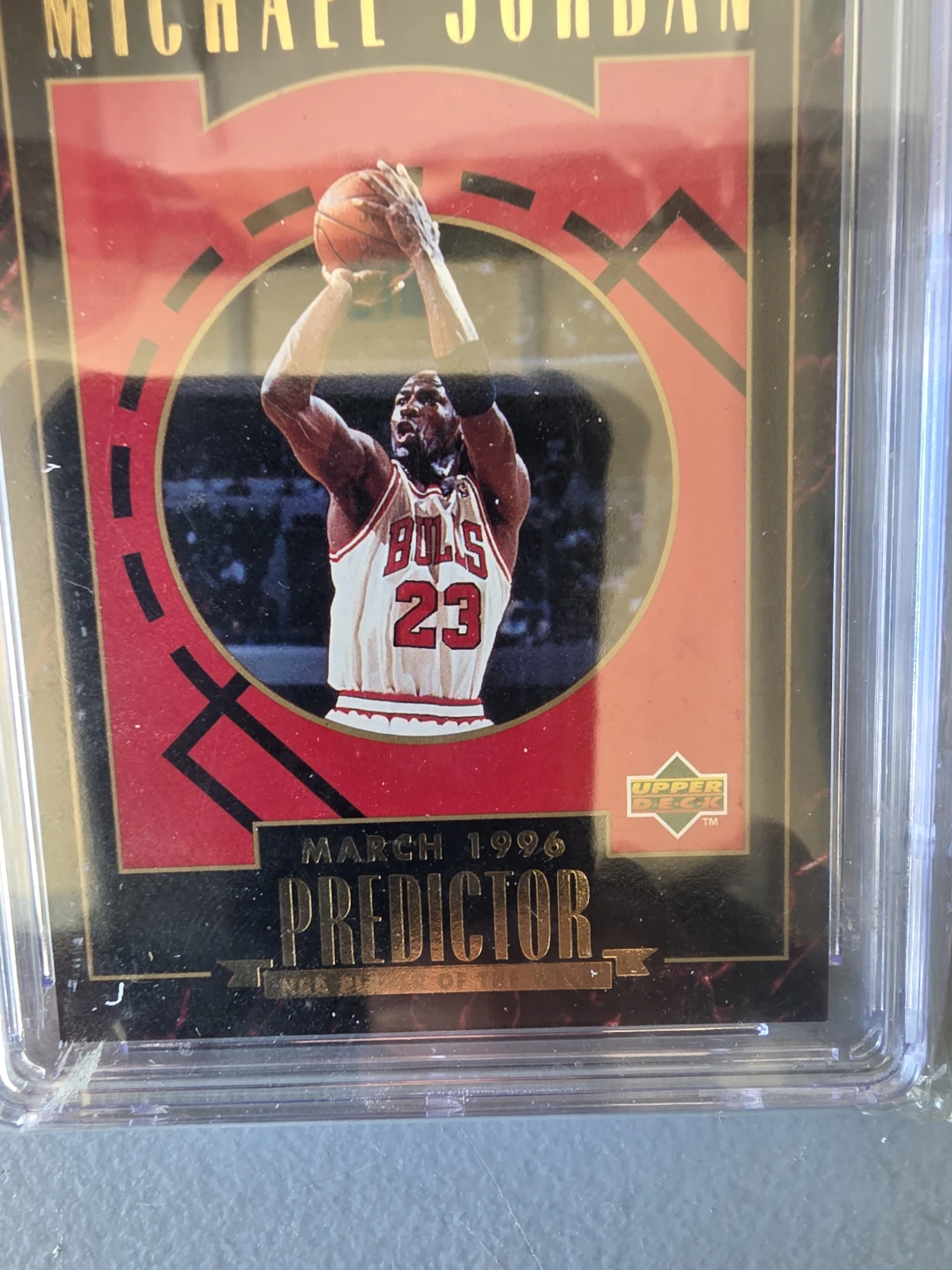 1995-96 Michael Jordan Upper Deck Predictor Card CSG 8.5 - photo 3