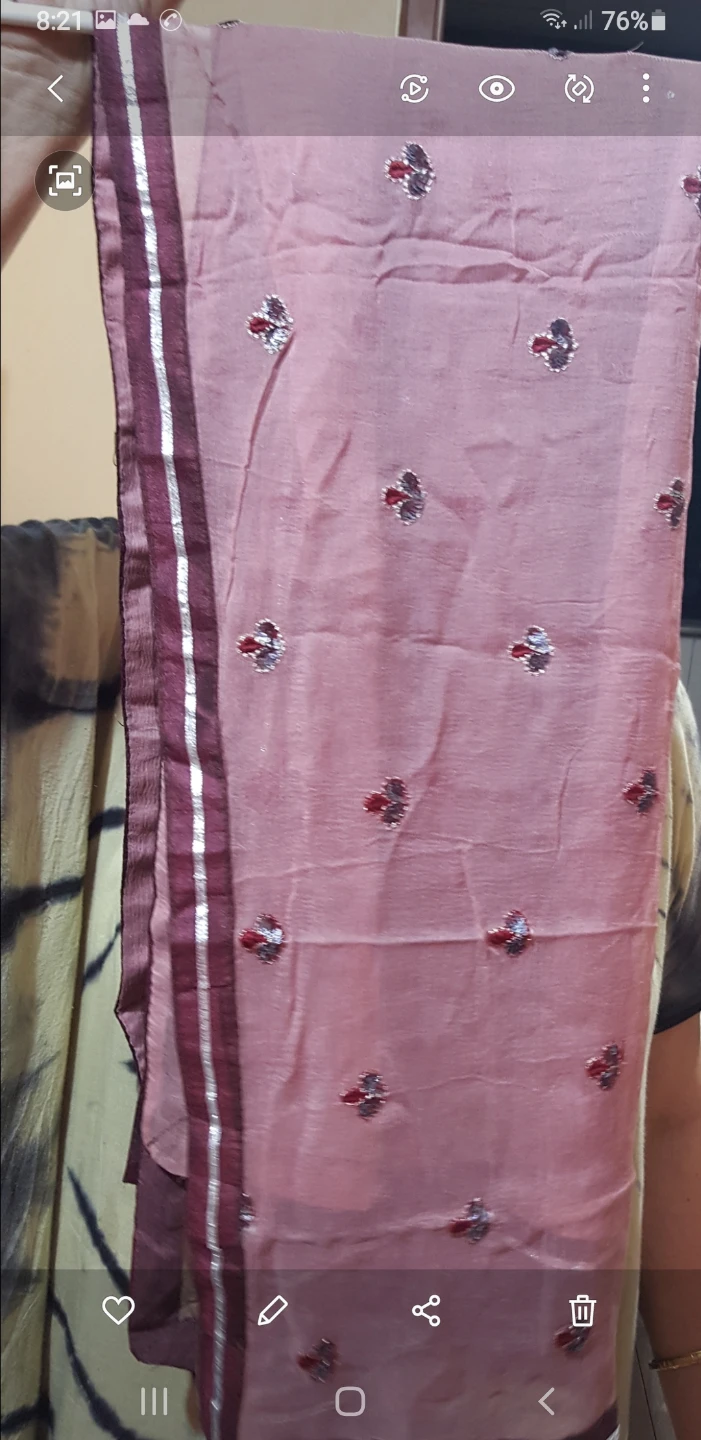 Embroidered Pink and Maroon Kurta Set - photo 4