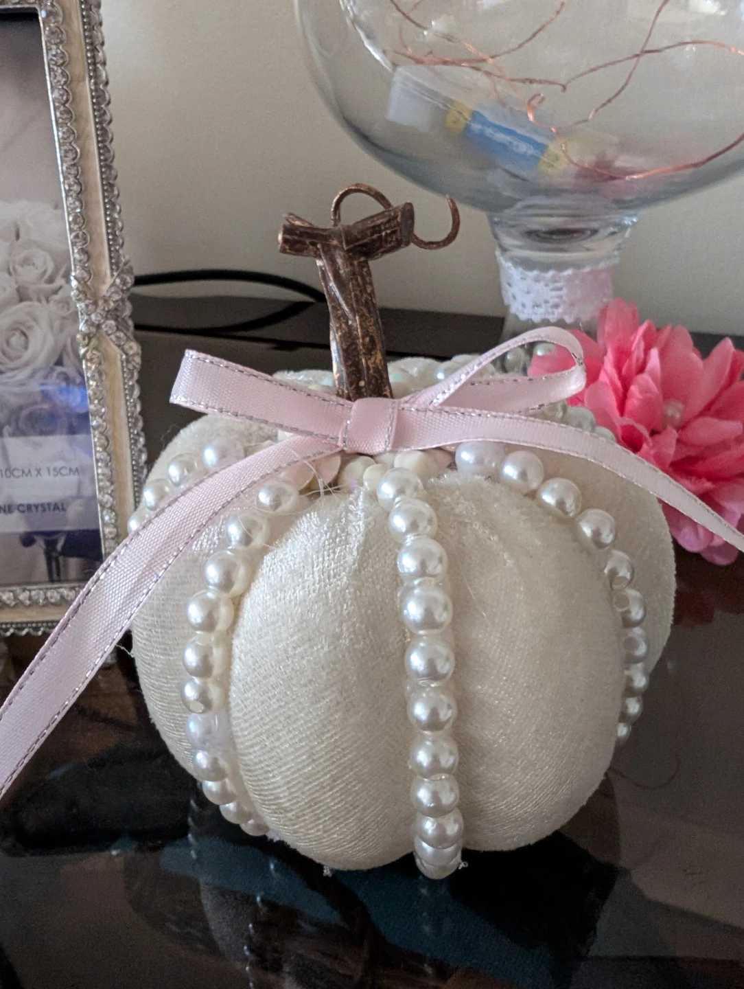 Set of Two Decorative Velvet Pumpkins🏈 - photo 2