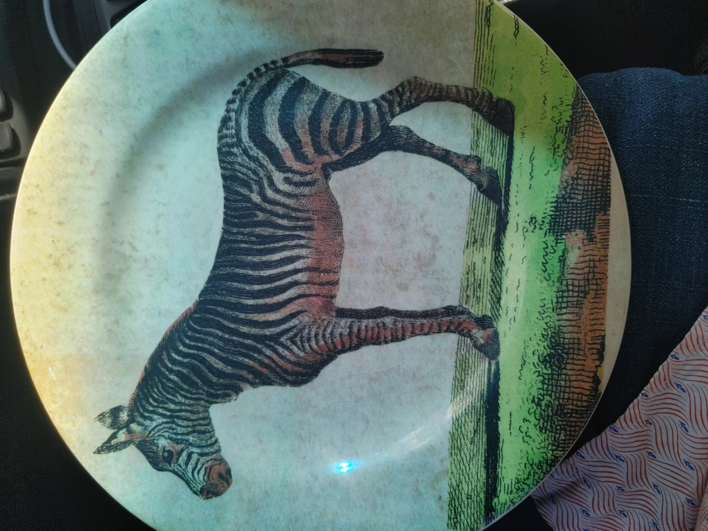 Gien France Kenya Zebra Plate