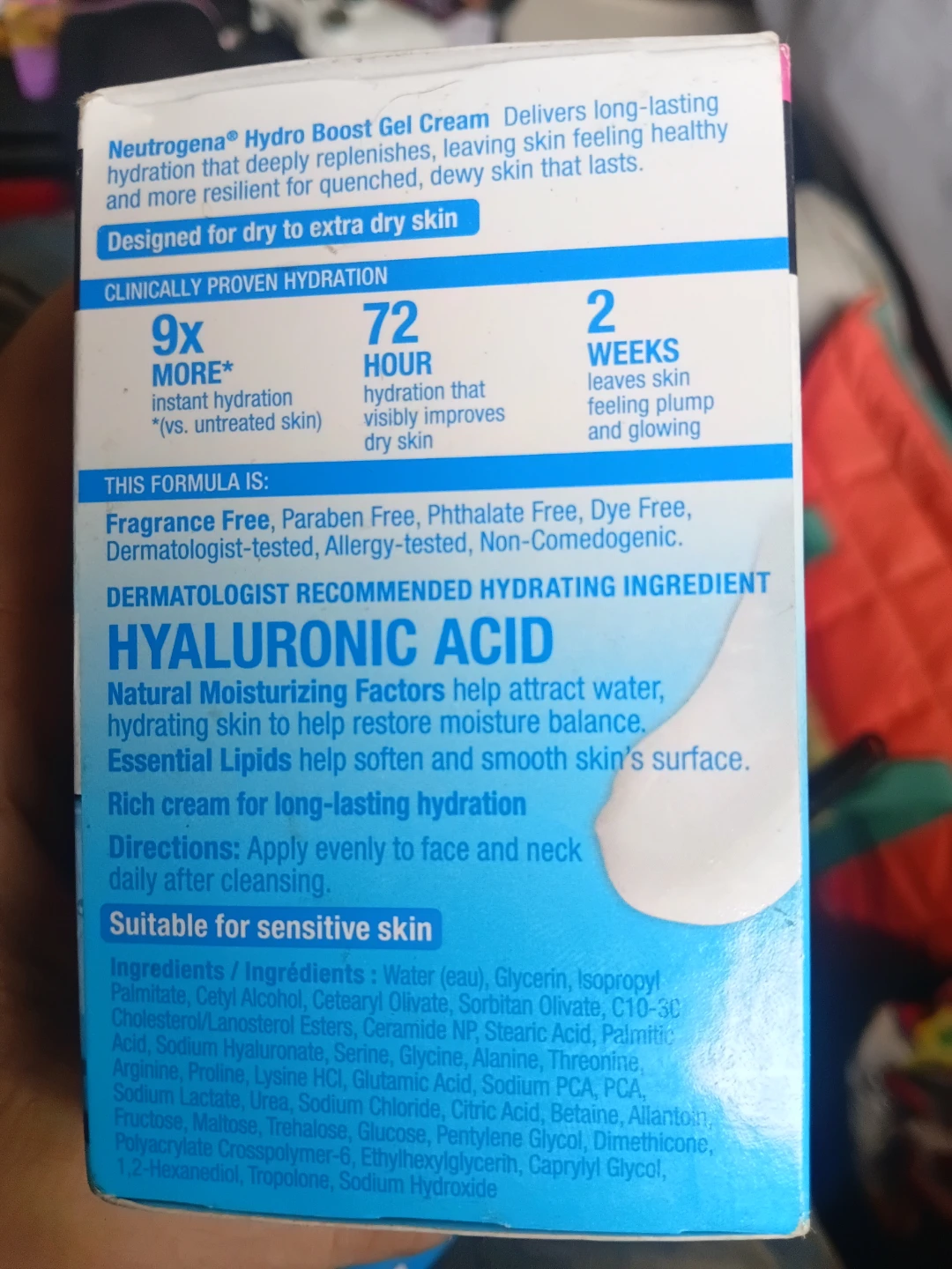 Neutrogena Hydro Boost Hyaluronic Acid Gel Cream 50mL - photo 2