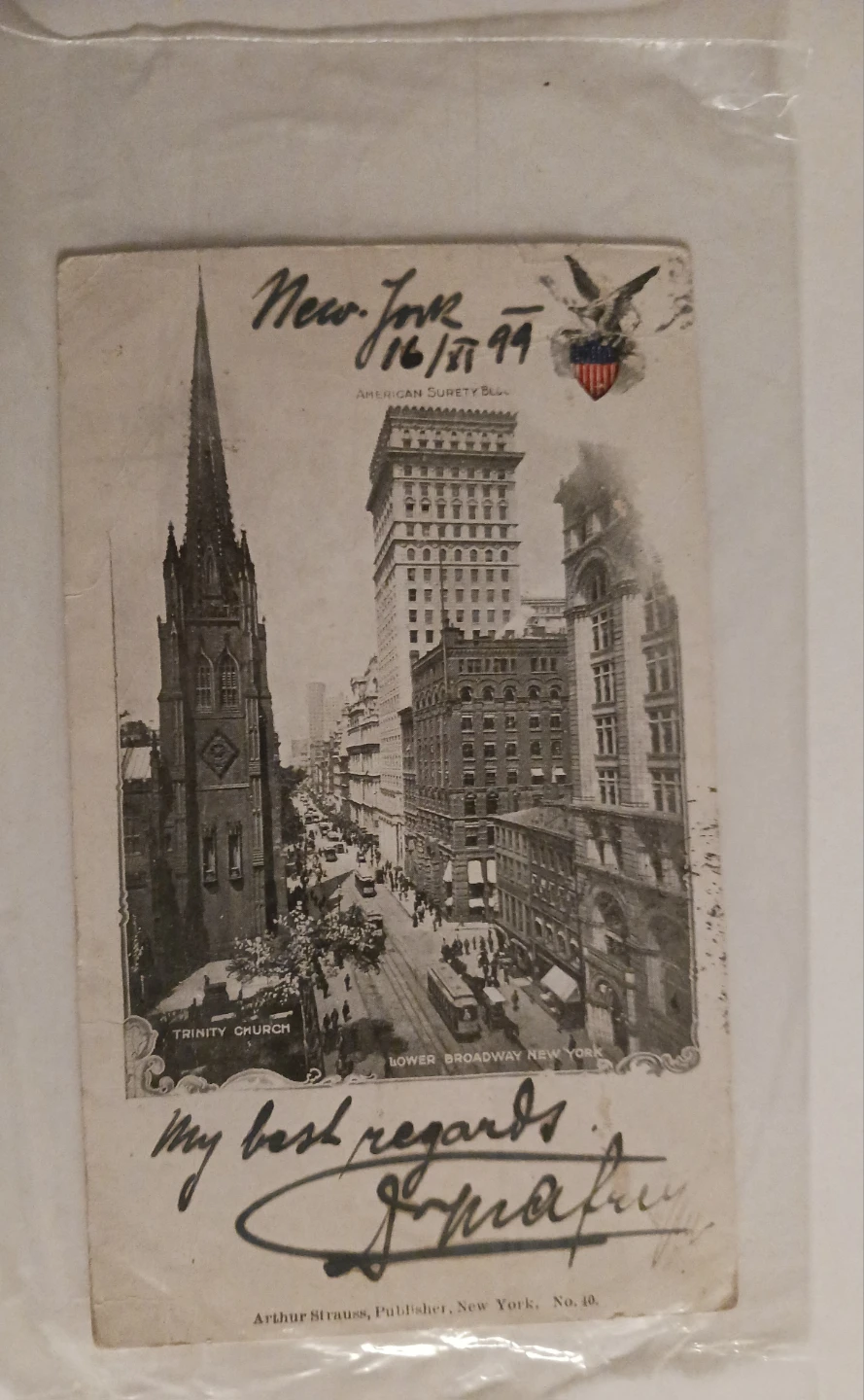 Vintage 1899 Private Mailing Card