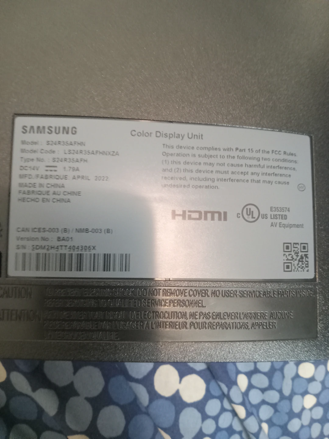 Samsung S24R35AFHN Monitor - photo 2