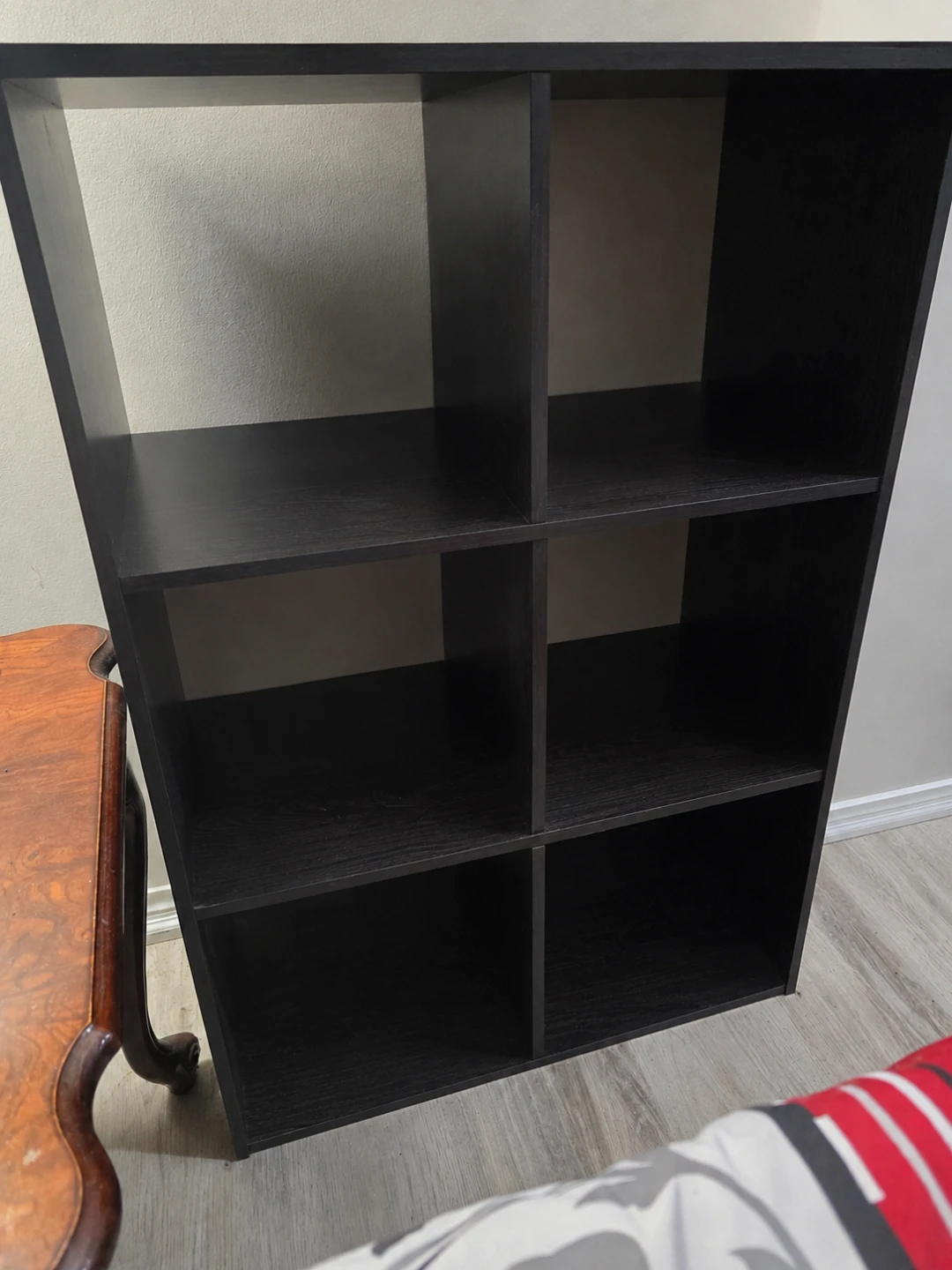 Black 6-Cube Storage Shelf Unit - photo 2