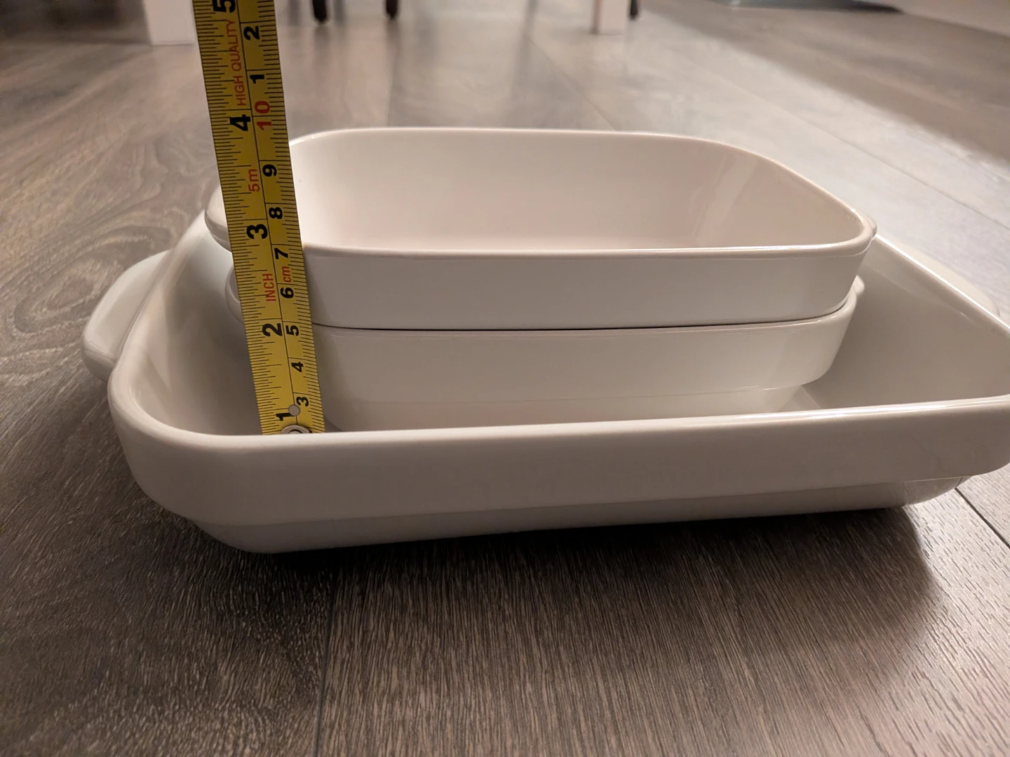 Set of 4 white ceramic baking dishes - photo 3