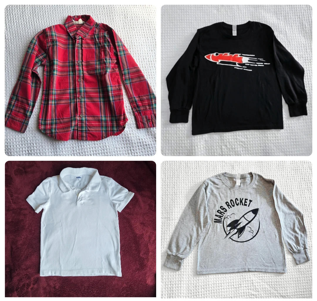 Boys Shirt Bundle Size S 6/7 - Hope & Henry, Rockets + More!