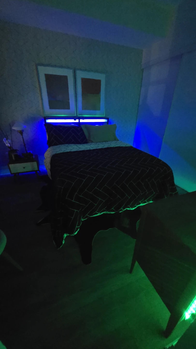 Full/Double size bed frame with LED lights