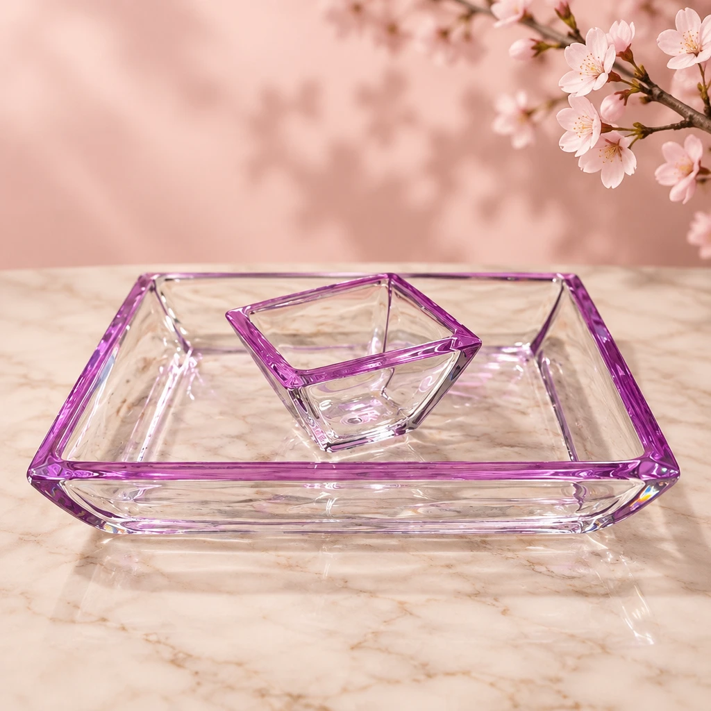 Bleikristall Glass Tray and Bowl Set - photo 5