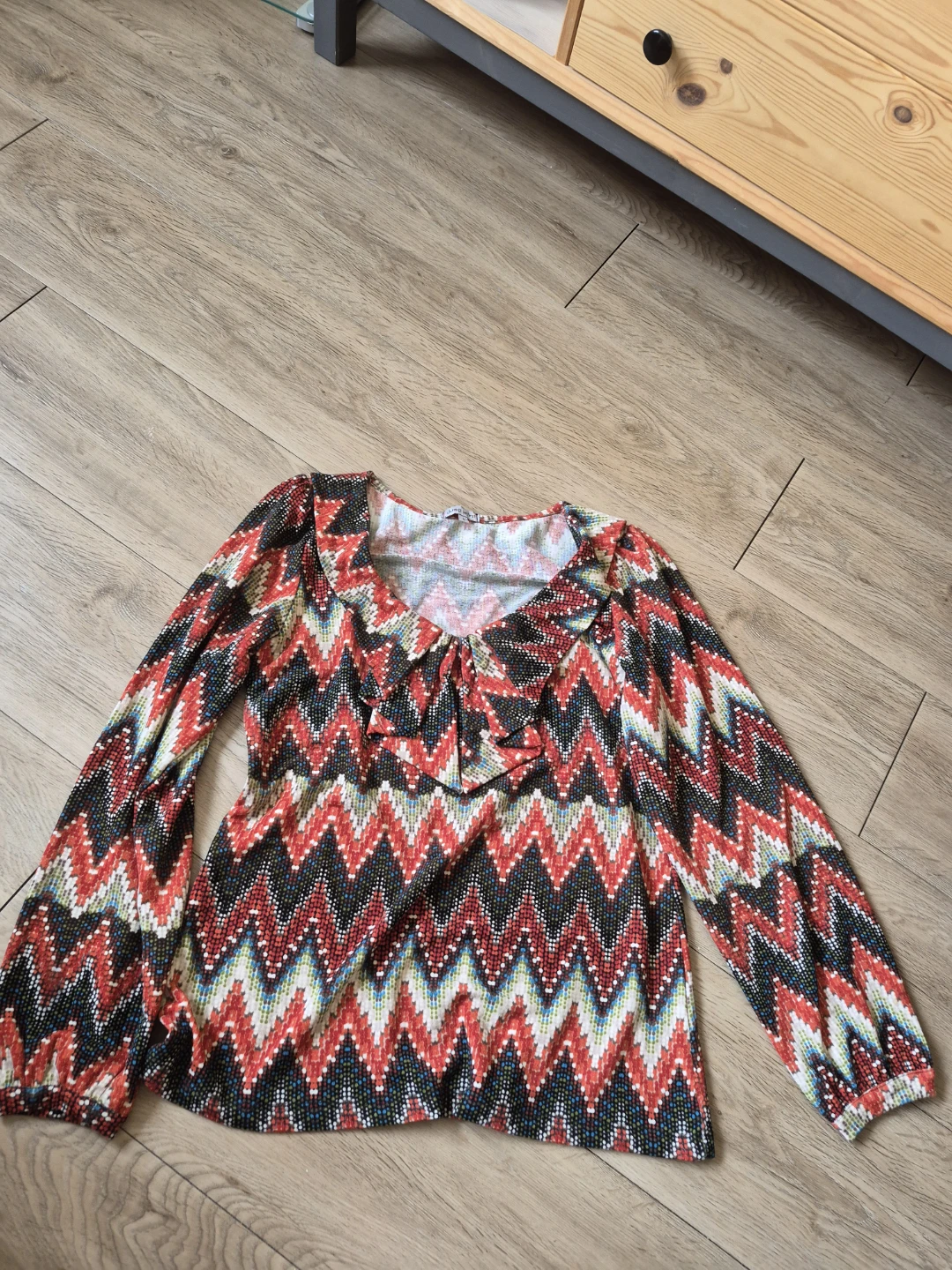 SIZE MJana Marie Geometric Pattern Top