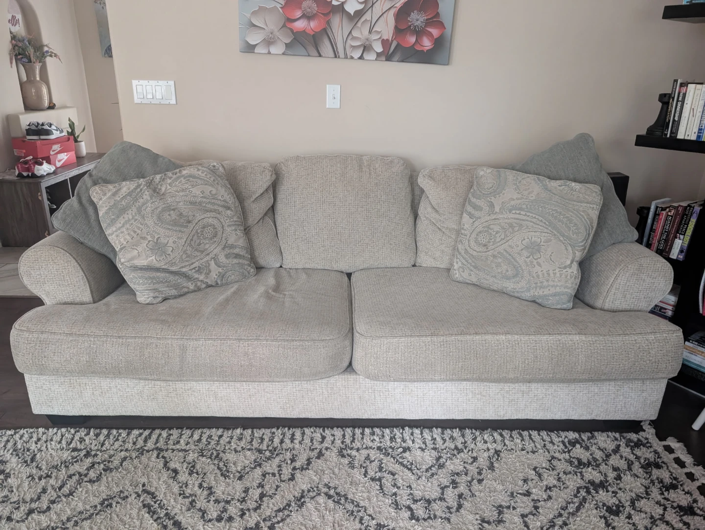 Beige four-Seater Sofa - photo 2