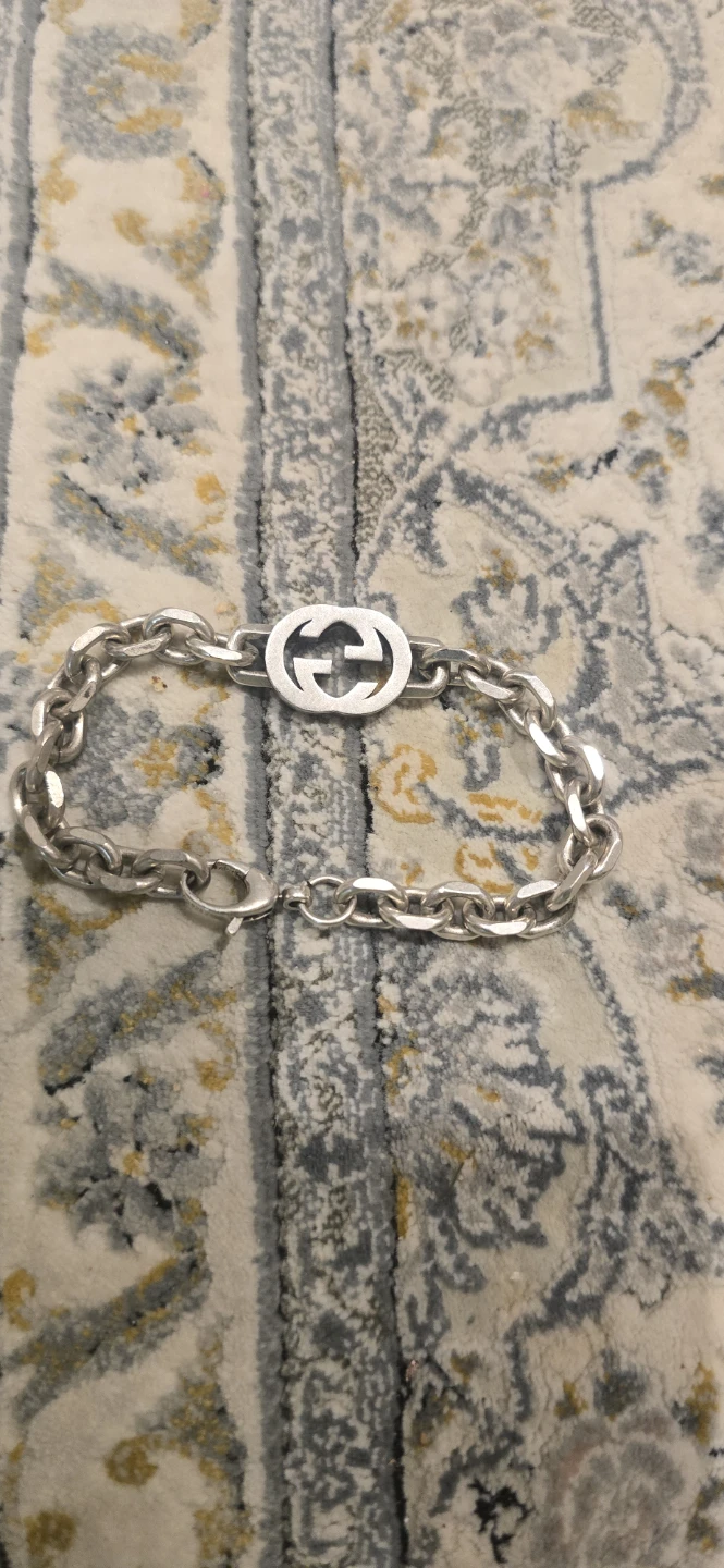 Gucci Interlocking G Chain Bracelet in Sterling Silver - photo 2