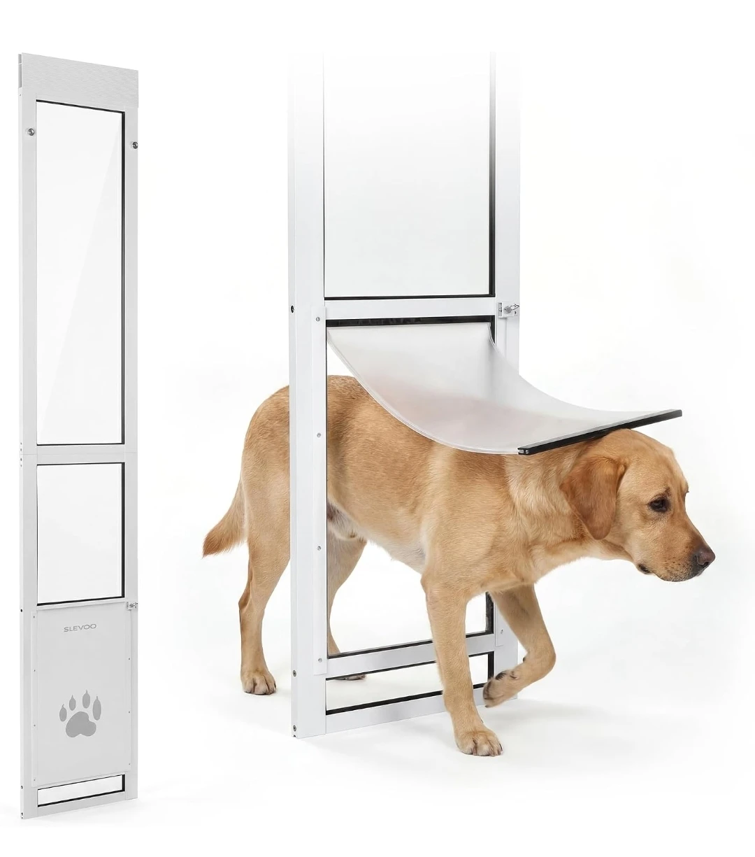 Slevoo Large Sliding Glass Door Pet Entry