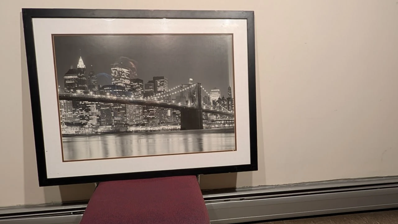 Framed Black and White New York City Skyline Print - photo 2