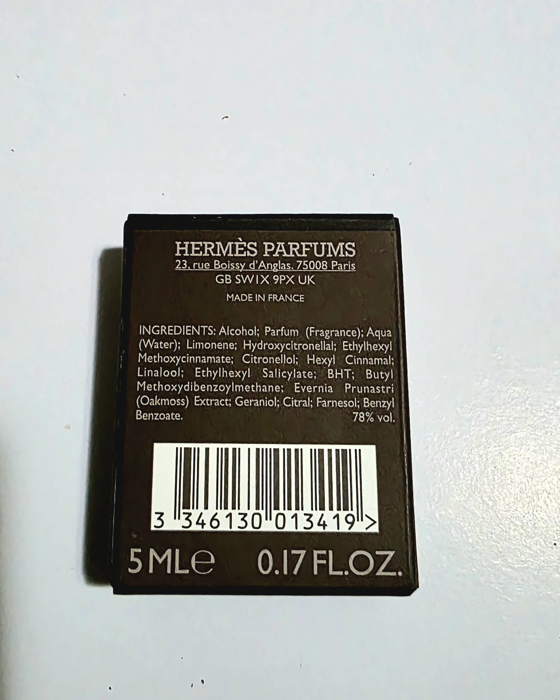 Brand New Travel Size Hermès Terre d'Hermès Eau de Toilette 5 ML - photo 2