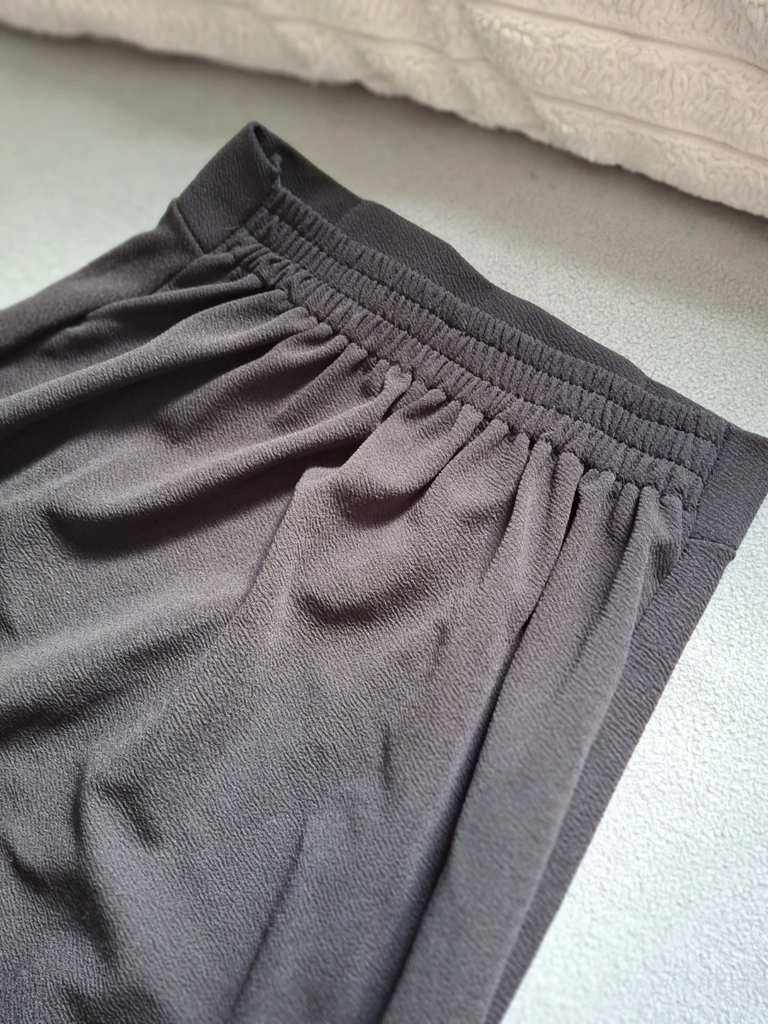 Black Midi Skirt with Gold Buckle - photo 4