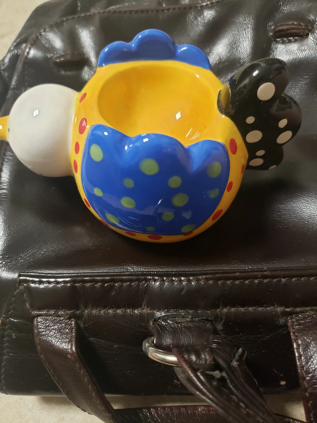 Carol Eldridge Bird Shaped Ceramic egg cup - photo 2