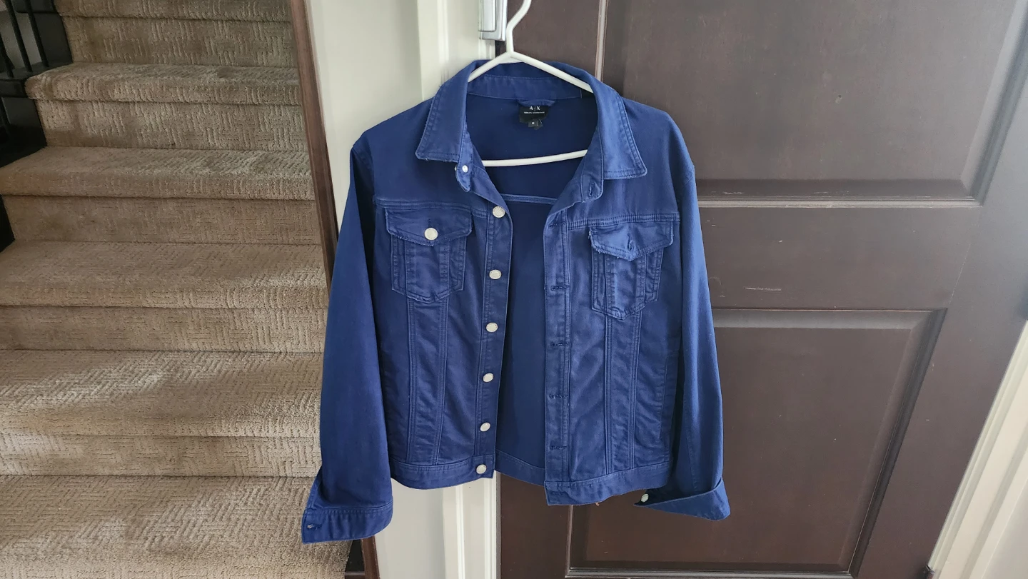 Armani Exchange Blue Denim Jacket