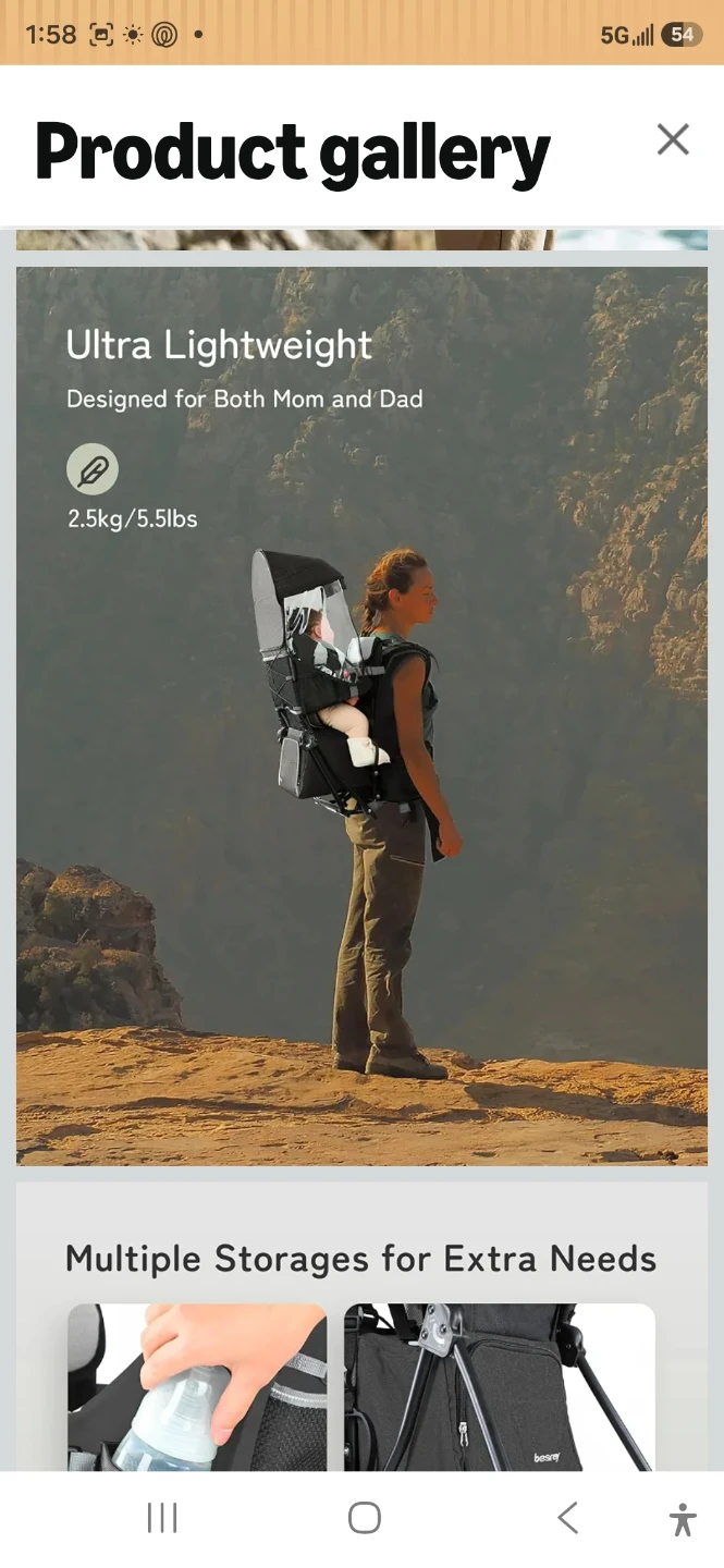 Besrey Baby Hiking Carrier - photo 3