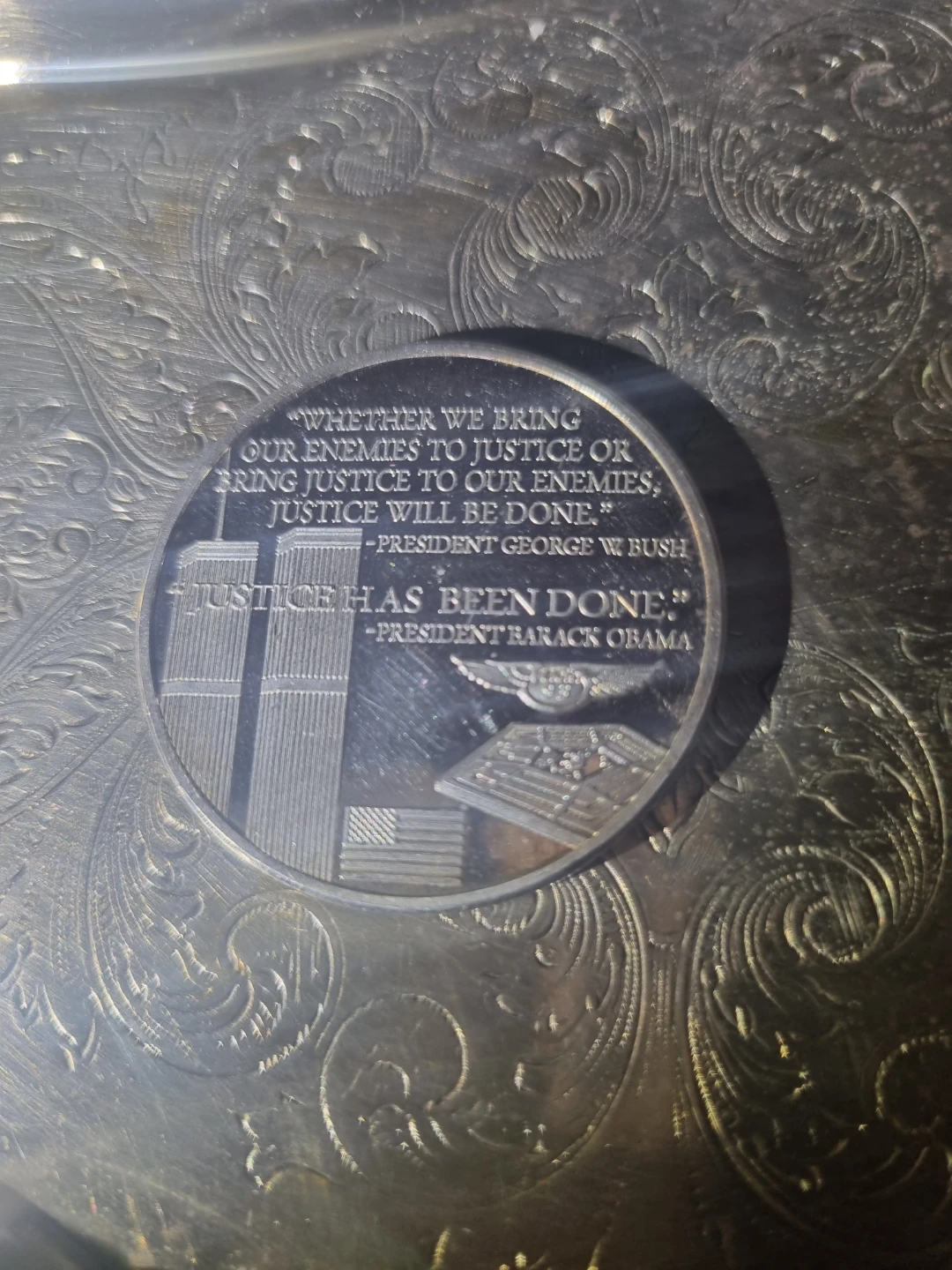 Commemorative May 1 2011 Challenge Coin - photo 2