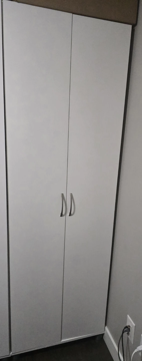 White Two-Door Storage Cabinet