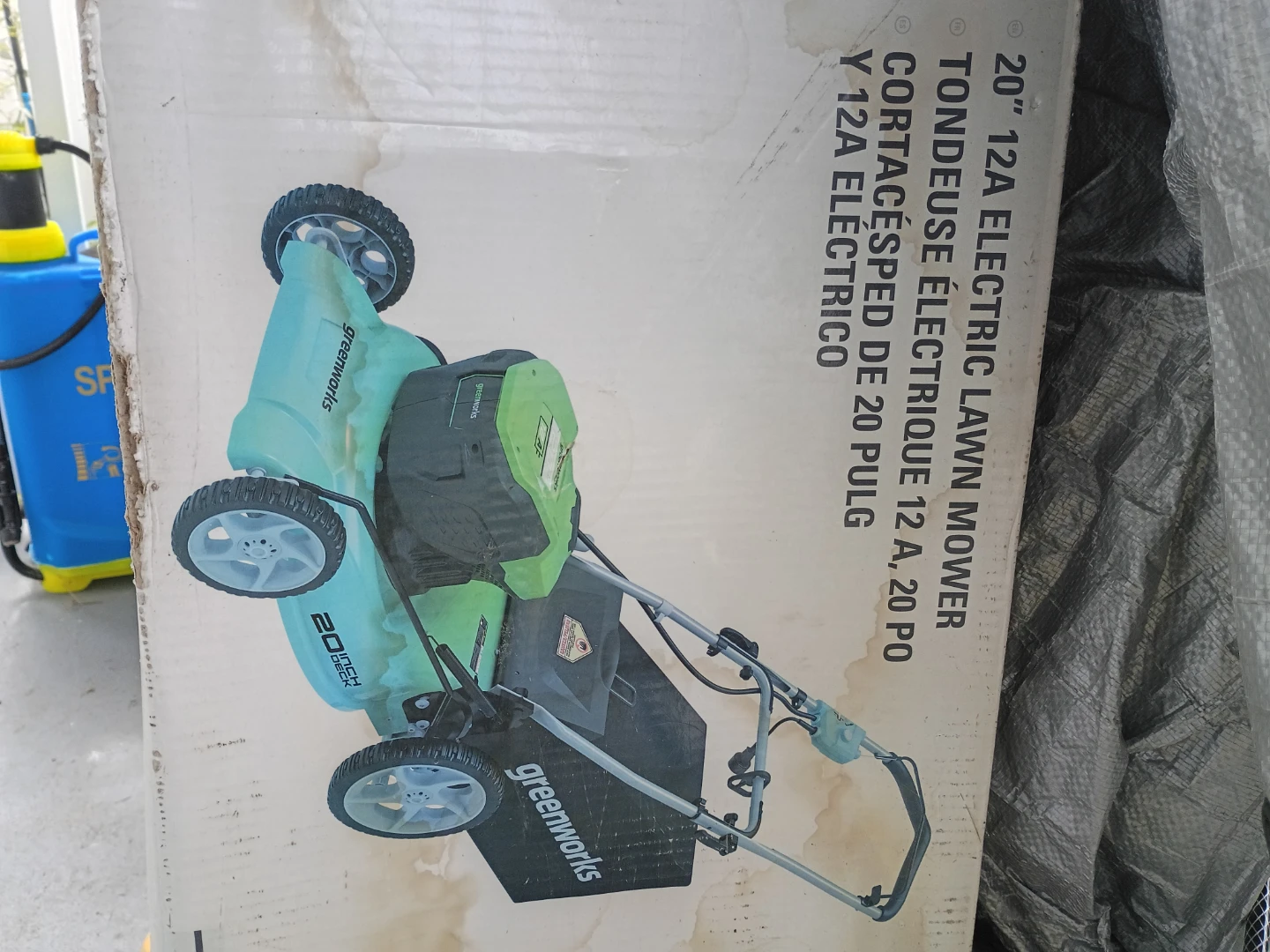 Greenworks 20-Inch 12A Electric Lawn Mower