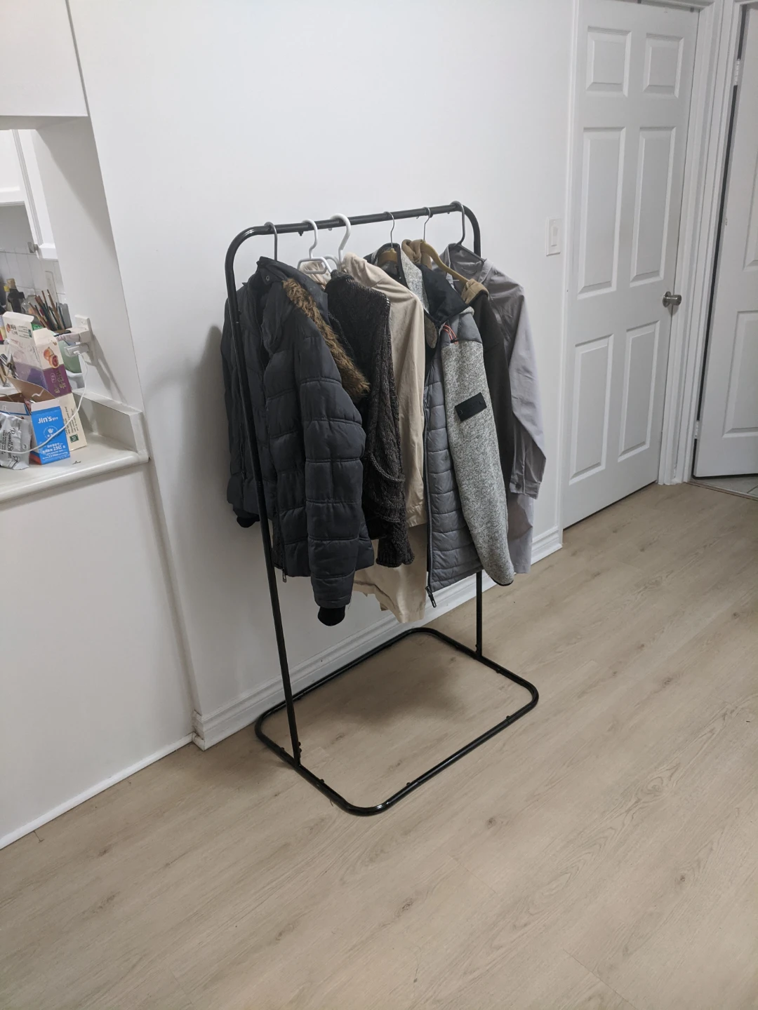 Black Metal Clothing Rack - photo 4