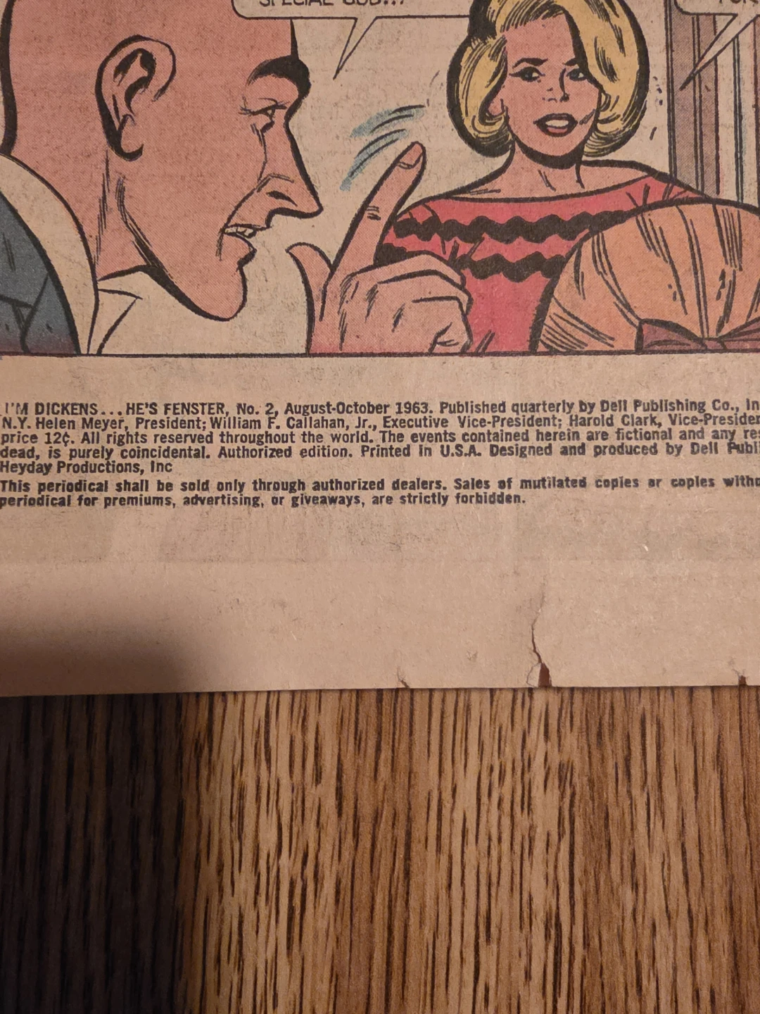 I'm Dickens... He's Fenster No. 2 Comic Book - photo 2