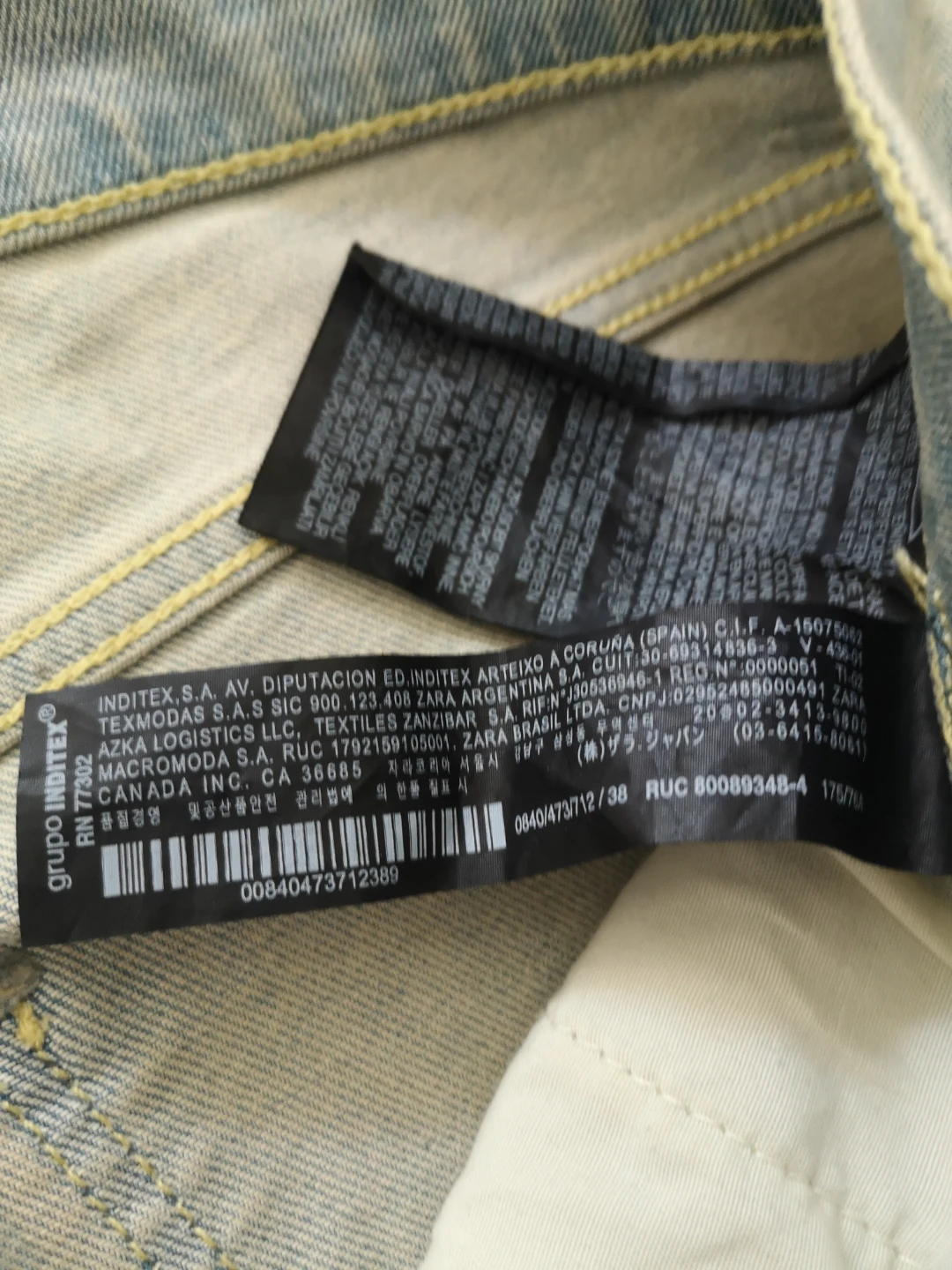 Zara Man Distressed Denim Jeans Size 38 - photo 4