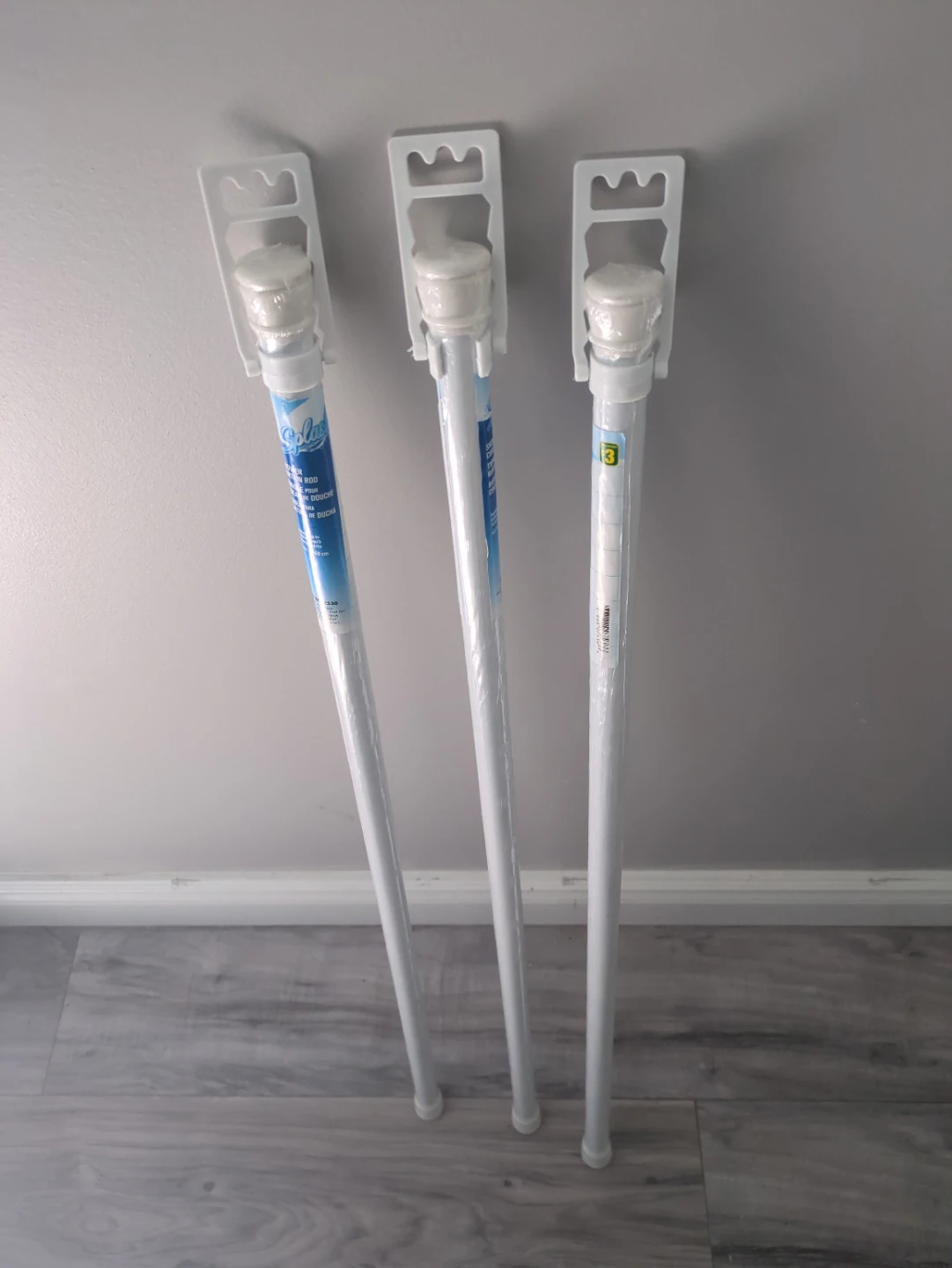 3 Adjustable Shower Curtain Rods 🏈 - photo 2