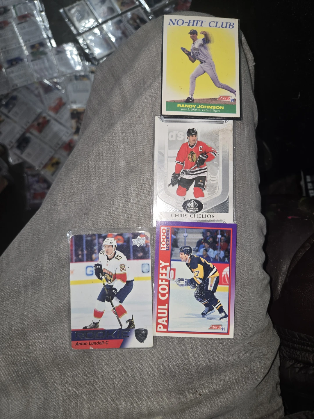 Assorted NHL and MLB Hockey Trading Cards