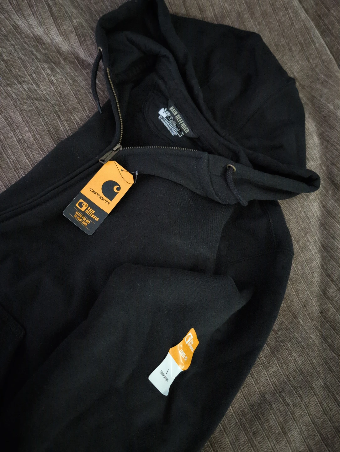 Carhartt Rain Defender Loose Fit Hoodie, Black, Size L - photo 3