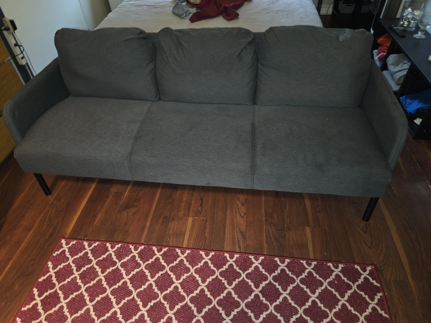 IKEA GLOSTAD Sofa in Knisa dark grey