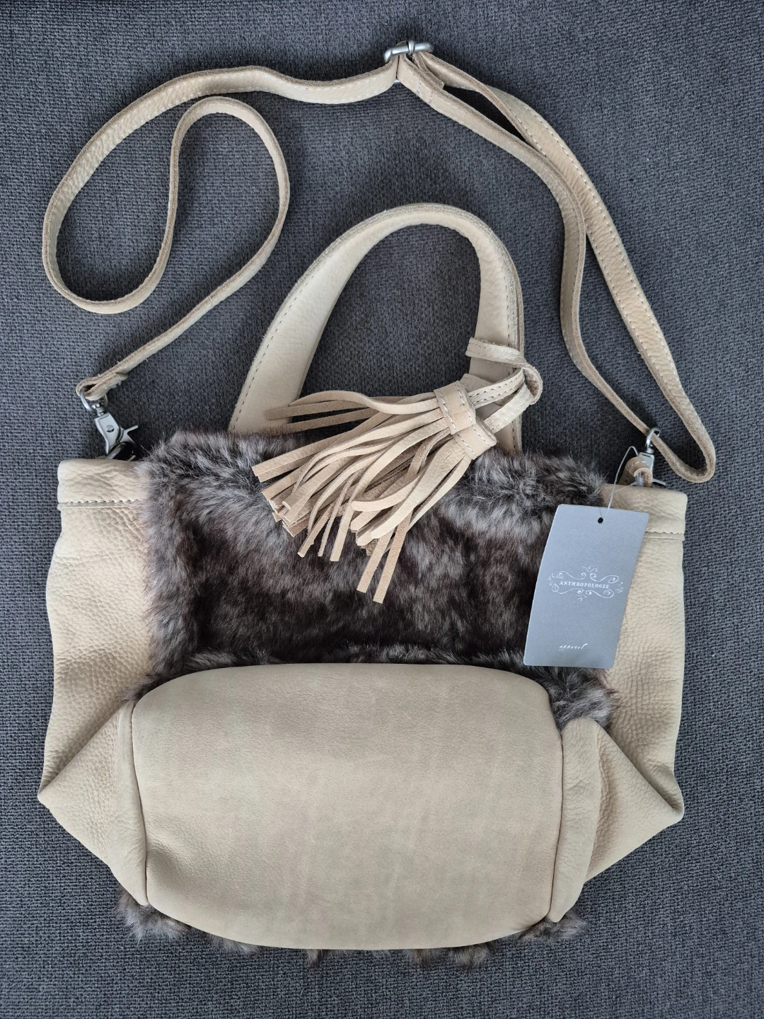 Anthropologie Tan Leather Handbag - photo 2