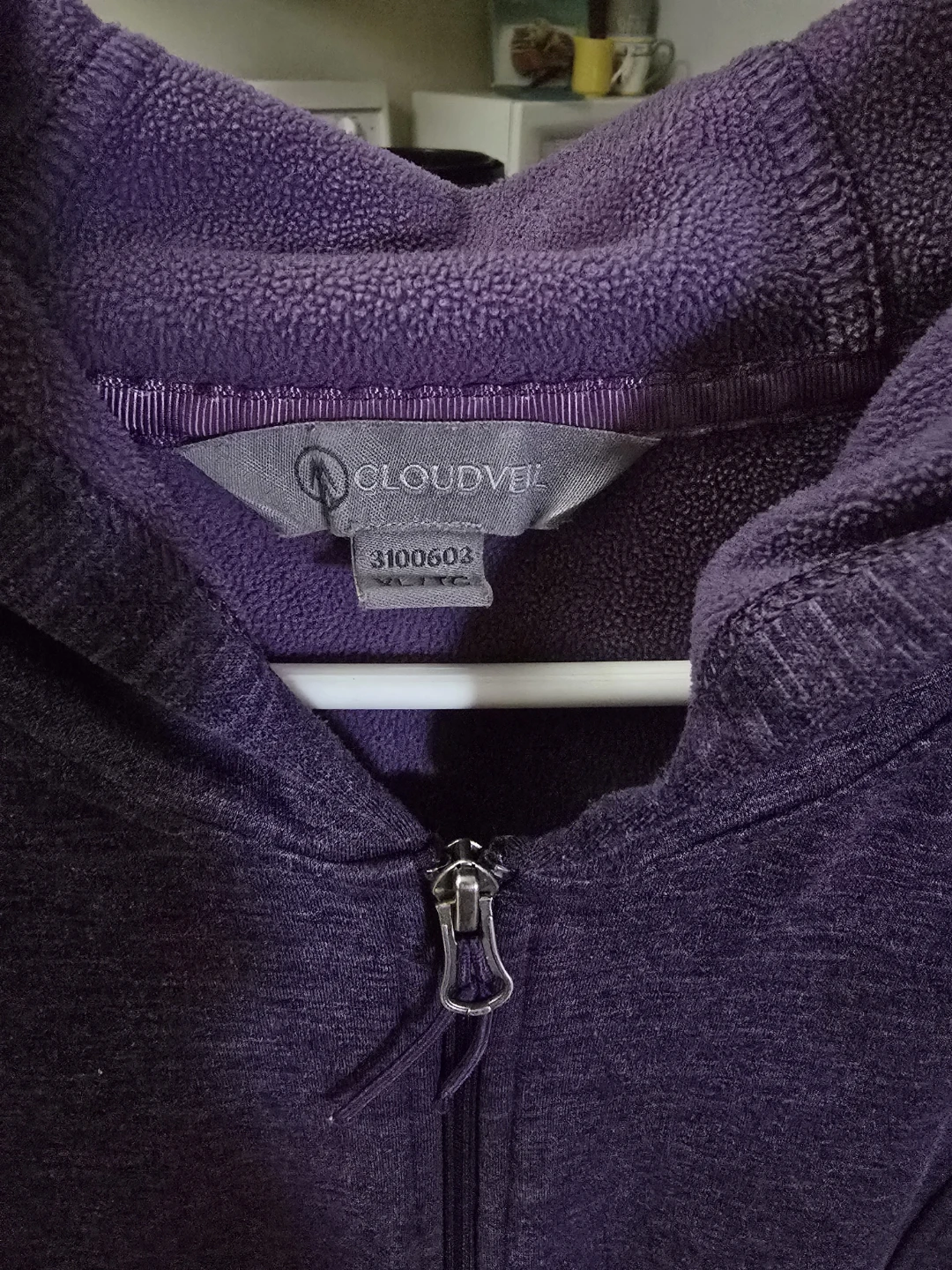 Cloudveil Purple Zip-Up Hoodie - photo 3