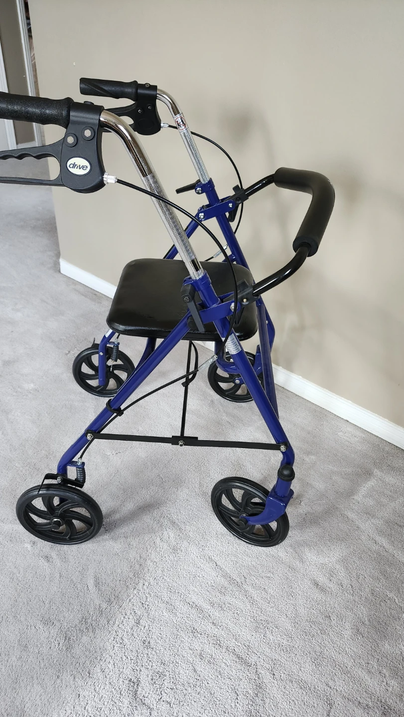 Drive Medical Blue Rollator Walker with Seat - photo 2