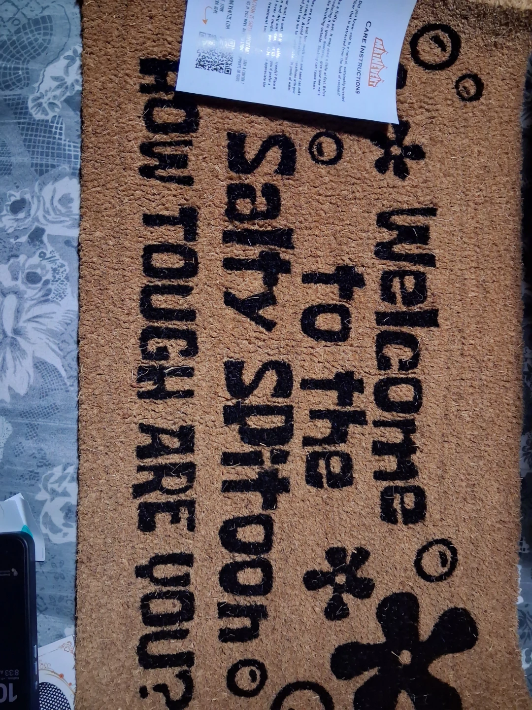 Maine Event Salty Spittoon Coir Welcome Mat - photo 3