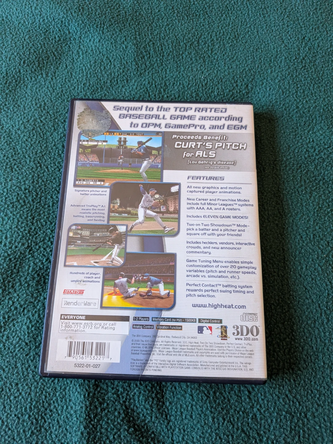 High Heat MLB 2004 – PS2 PlayStation 2 – Complete - photo 2