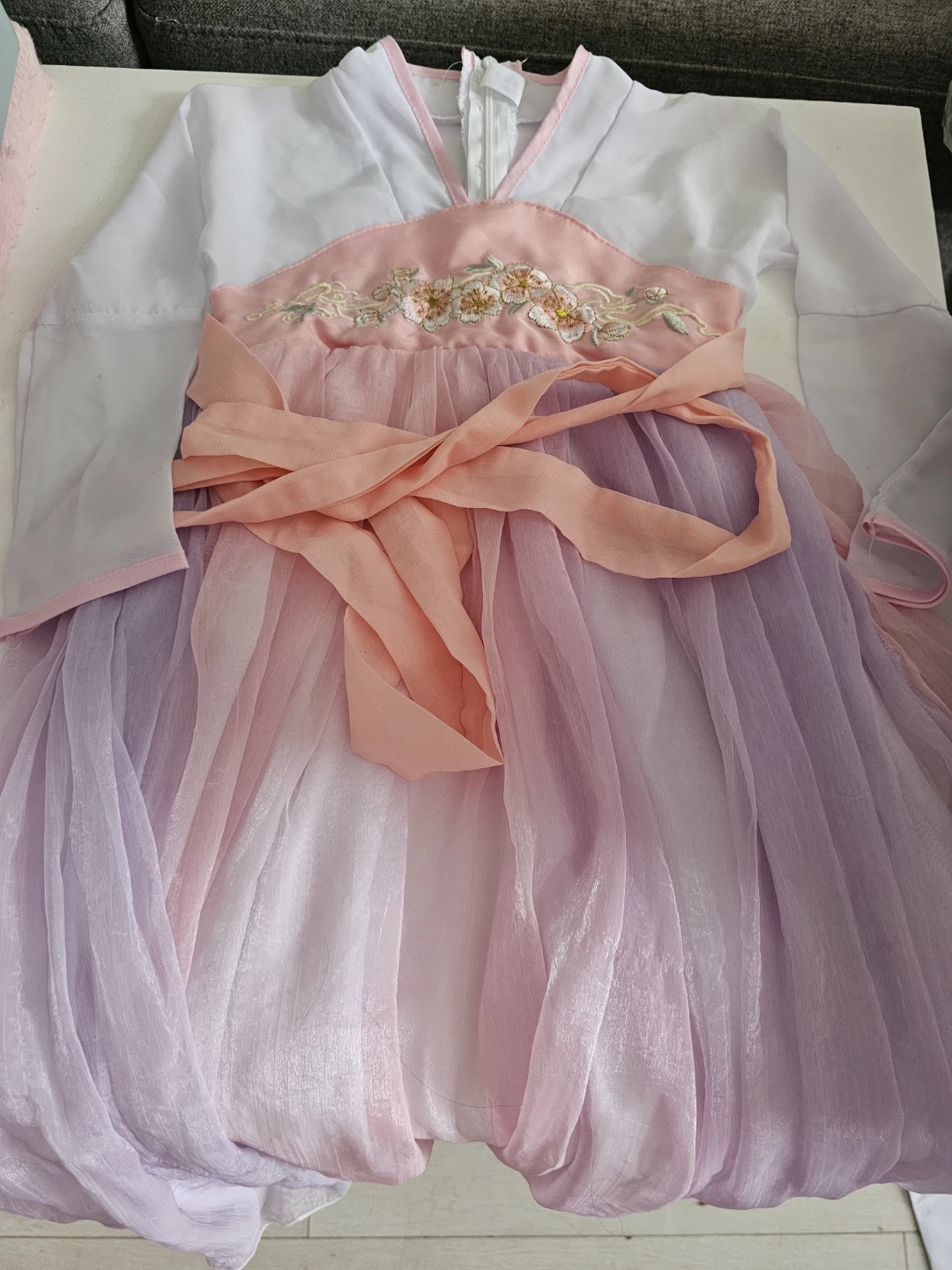 Pink and Purple Hanfu Style Dress