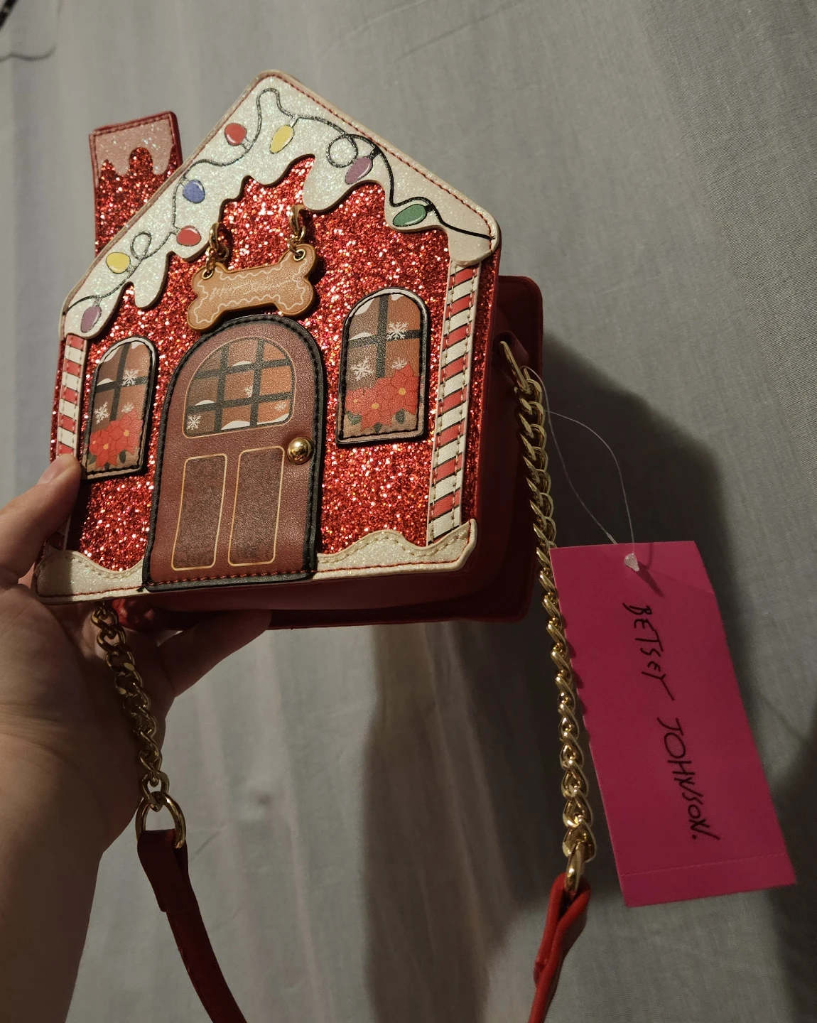 Betsey Johnson Gingerbread House Crossbody Bag