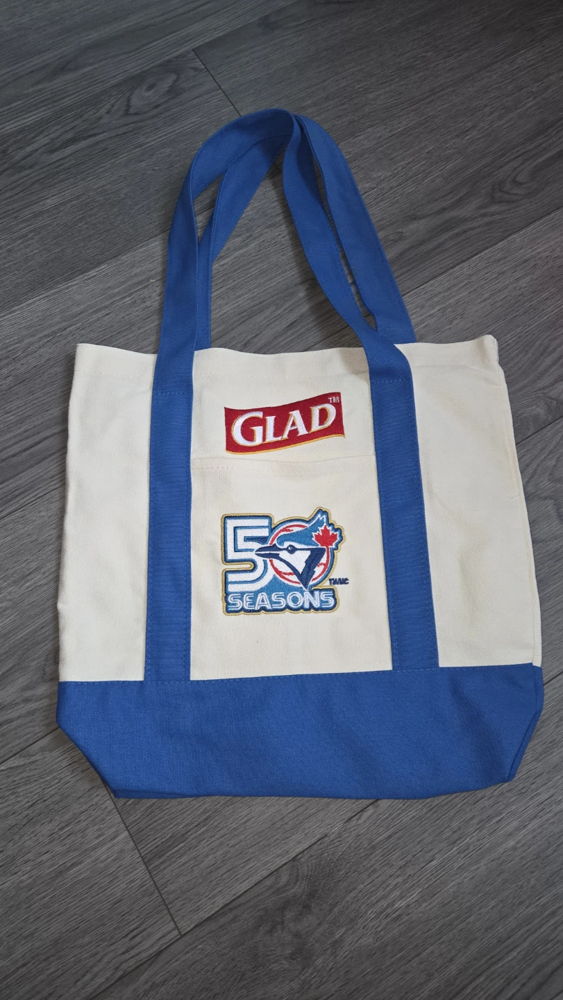 Glad Toronto Blue Jays 50 Seasons Tote Bag